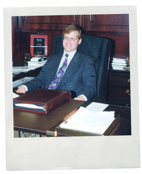1989 Dana Myers Sitting At His Desk